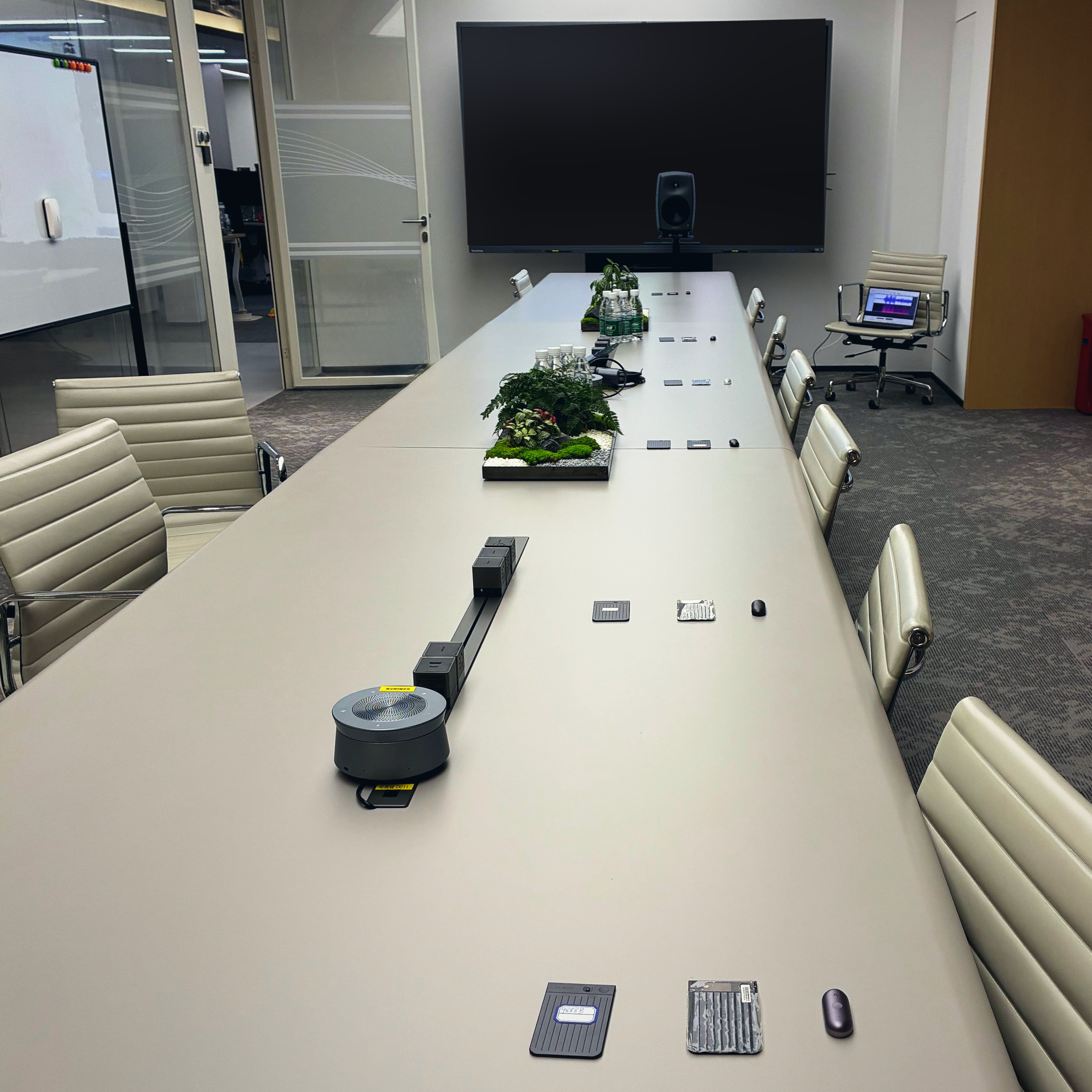 How far can you sit from your Plaud in a conference room?