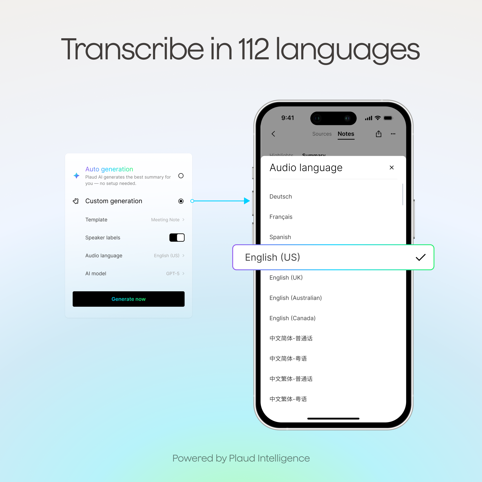 Plaud Note + Plan Unlimited Anual de Plaud AI