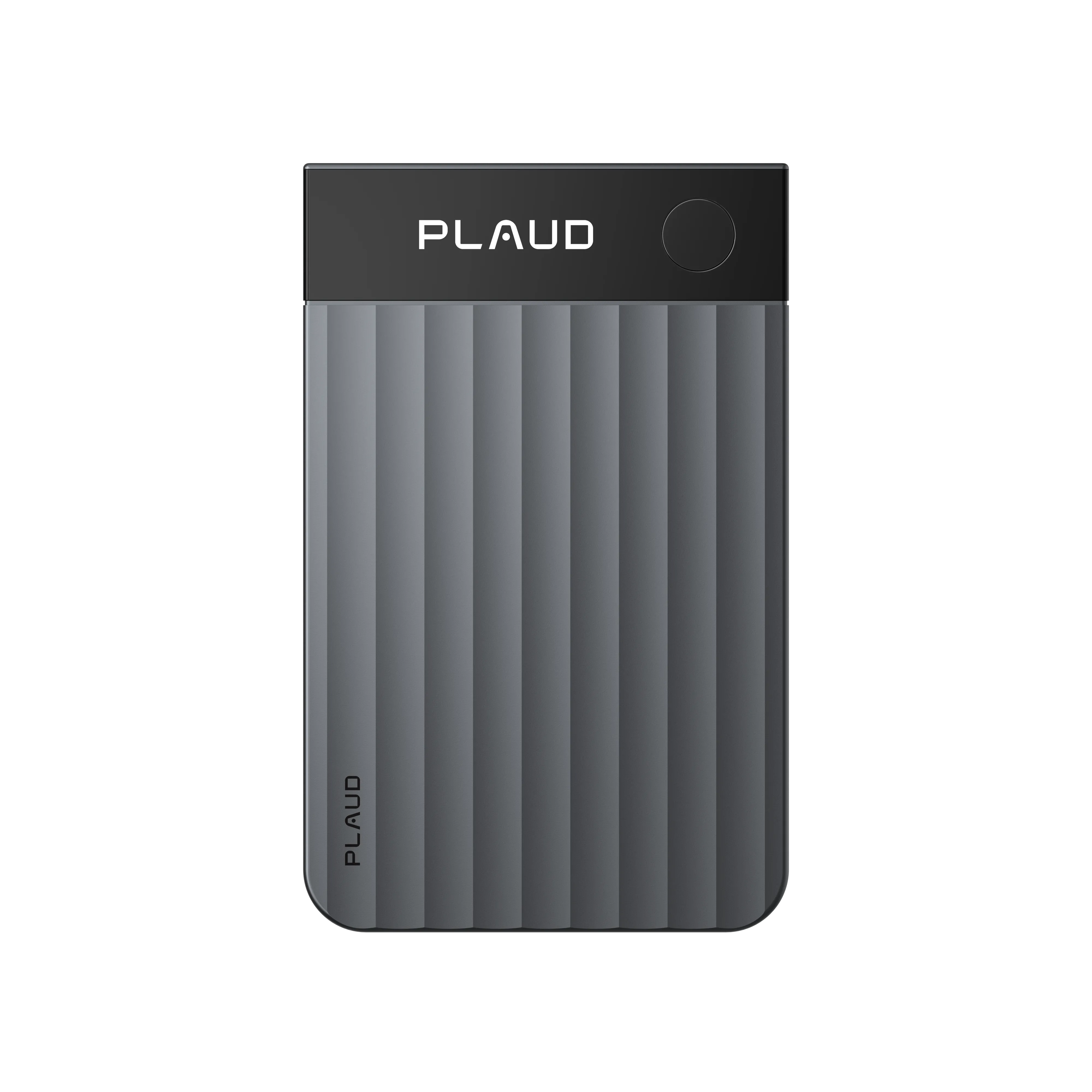 Plaud Note Pro AI voice recorder device in stylish gray for recording meetings, phone calls and transcribing conversations