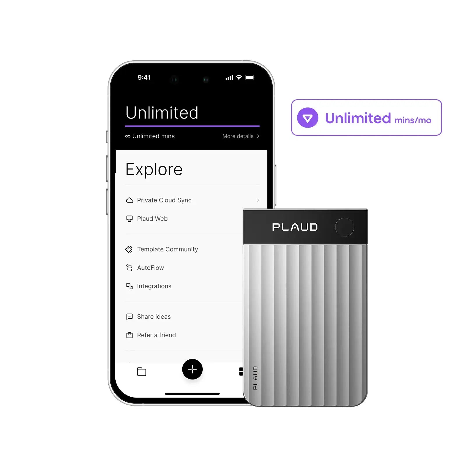 Plaud Note Pro & Al Annual Unlimited Plan