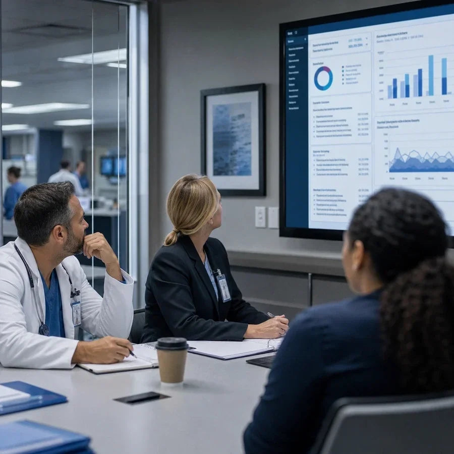 Clinician reviewing Ambience Healthcare AI scribe notes