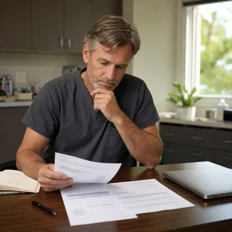 Clinician reviewing Twofold AI scribe notes