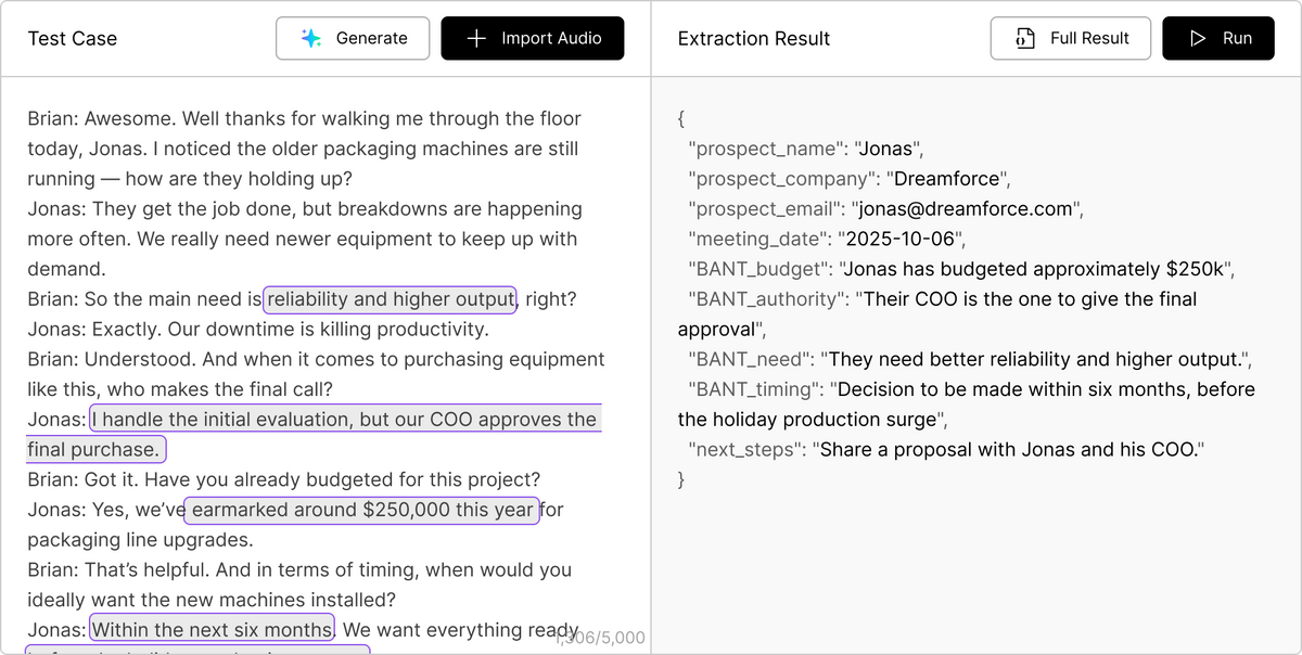 Extract the insights your users need