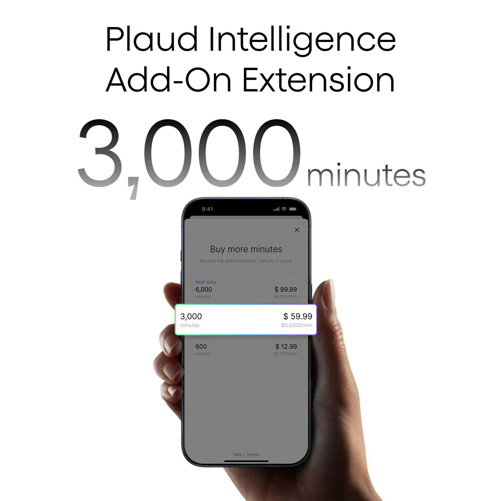 Plaud AI Subscription - Transcription 3,000 mins