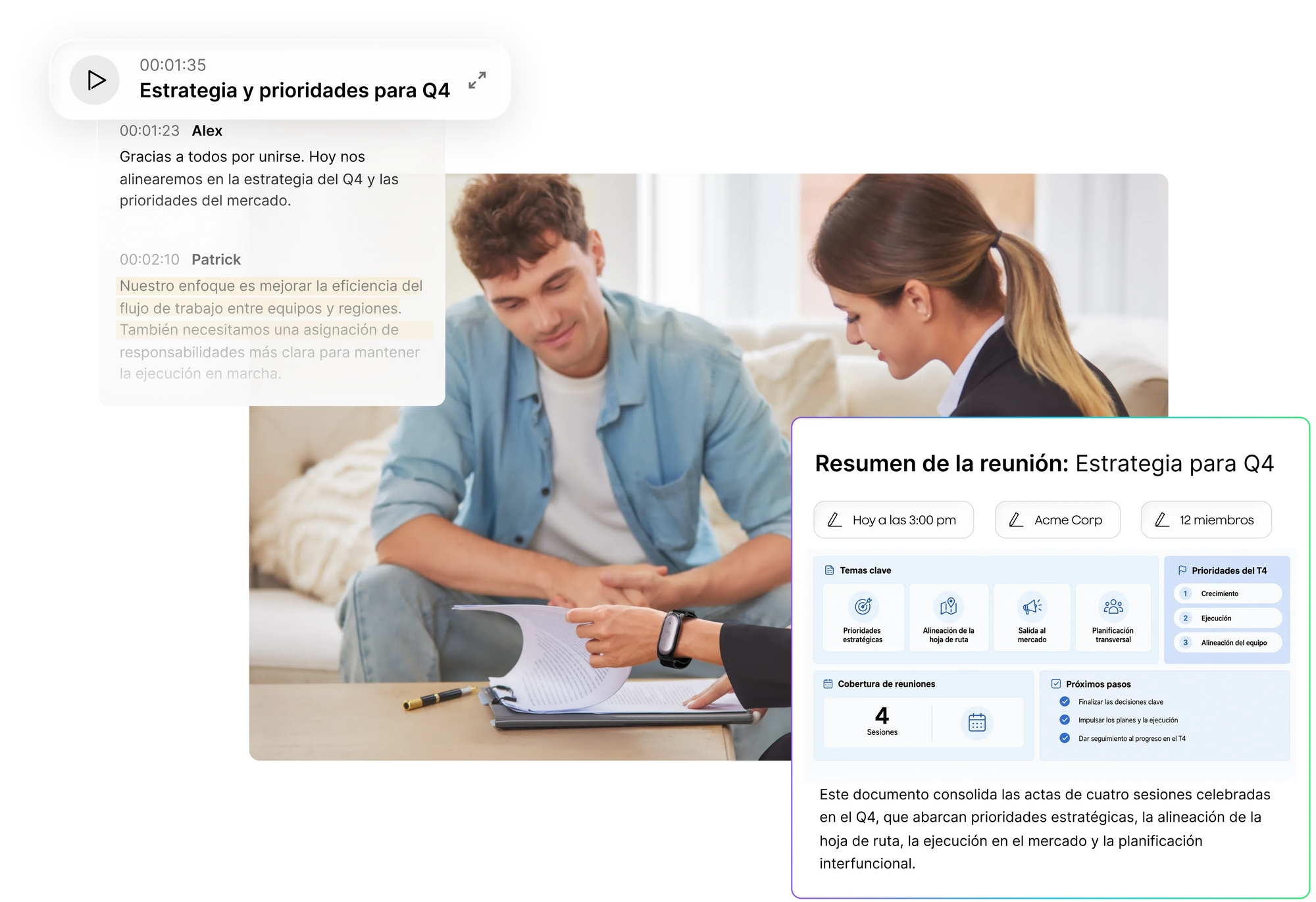 Notas de IA automatizadas