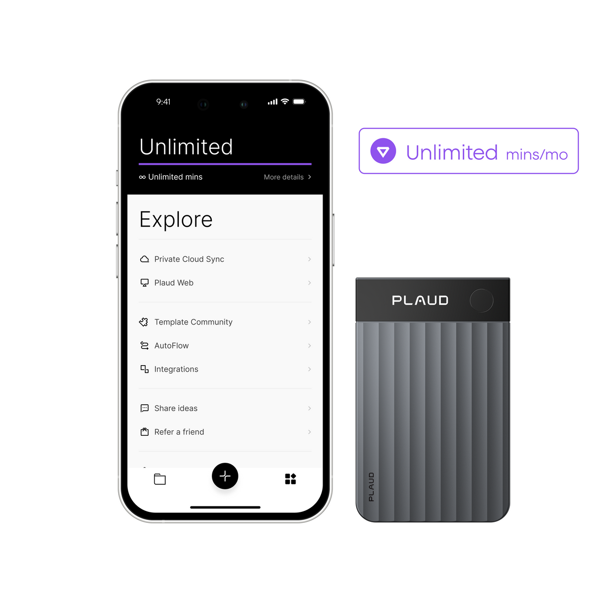 Plaud Note Pro & AI Annual Unlimited Plan