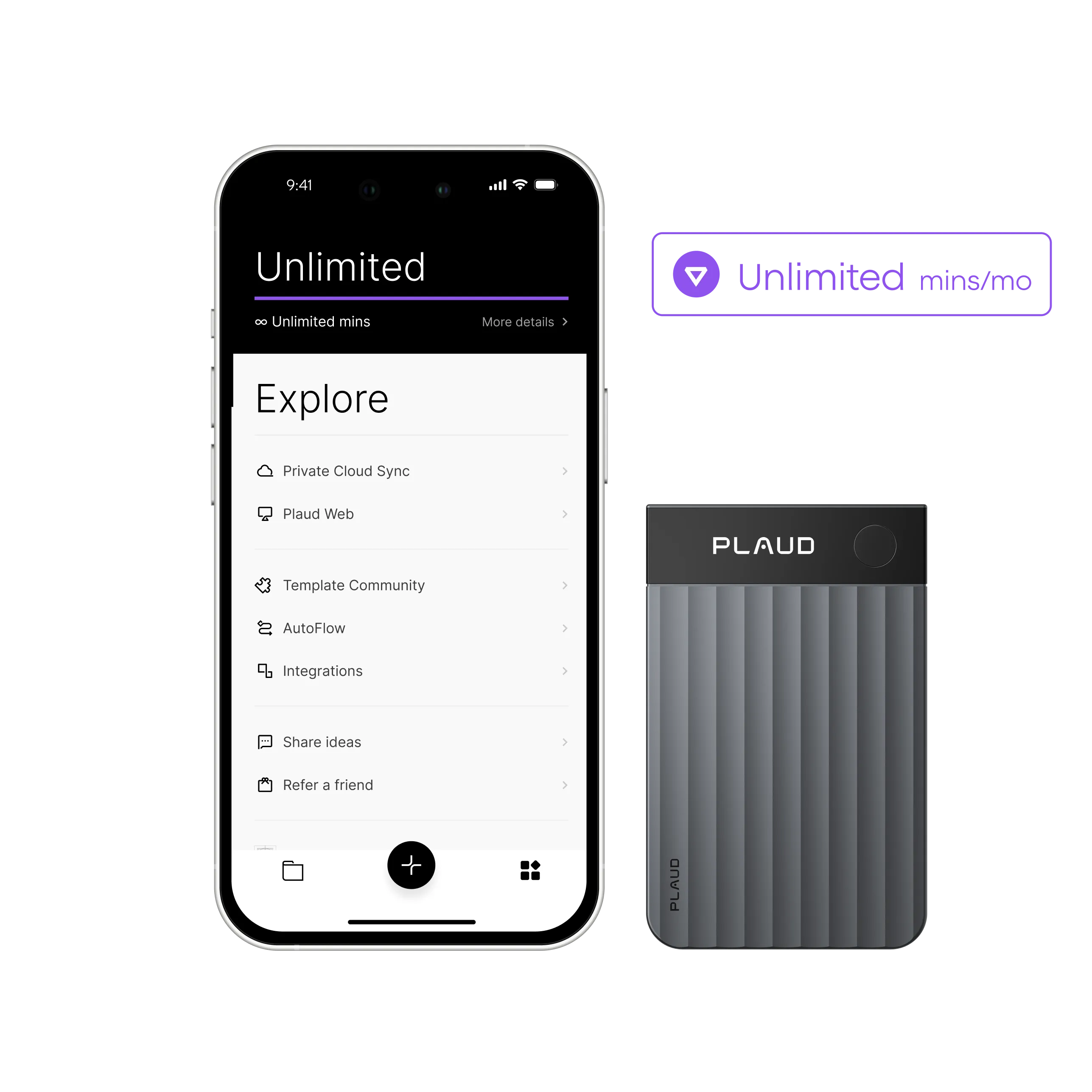 Plaud Note Pro & AI Annual Unlimited Plan