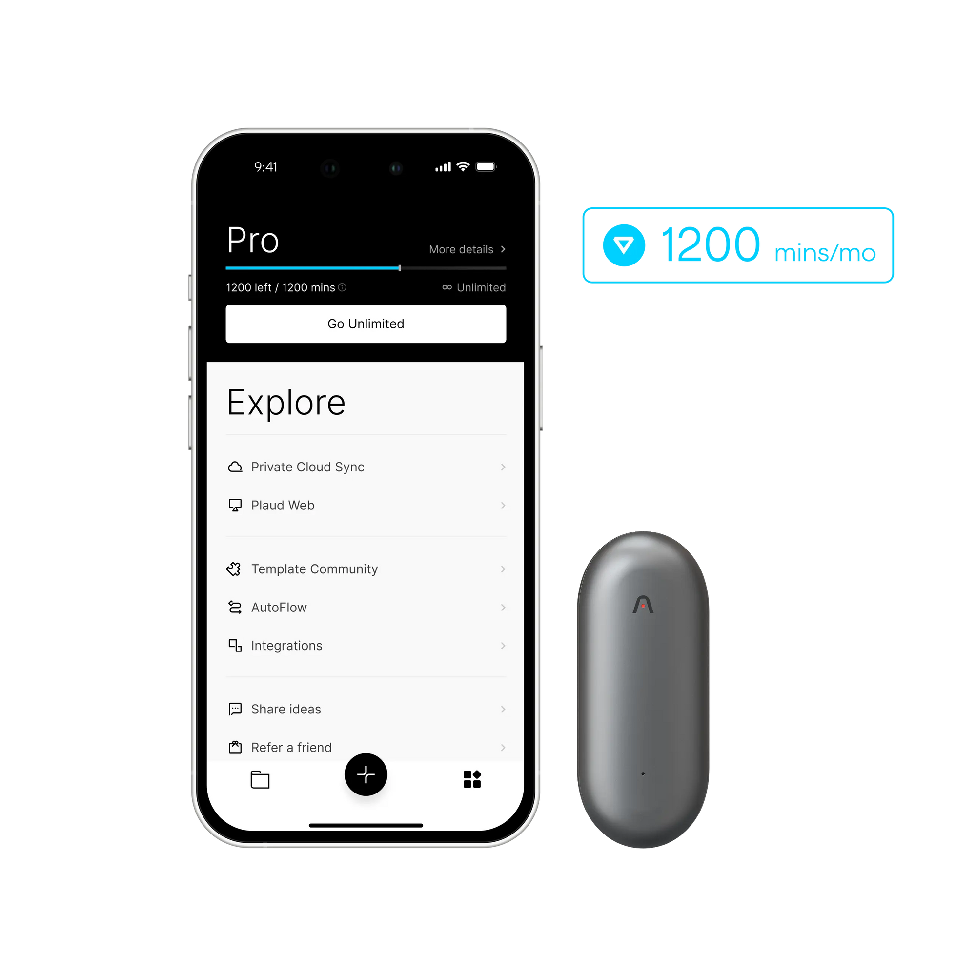 Plaud NotePin & AI Annual Pro Plan