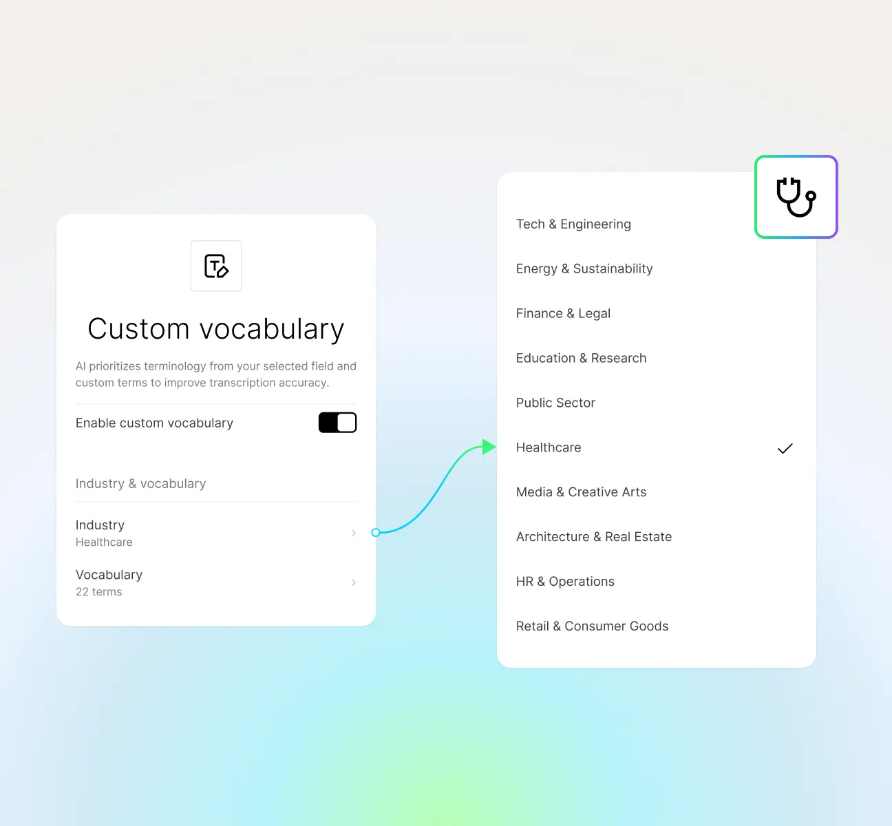 Sektörünüze ve terminolojinize uyarlanmış