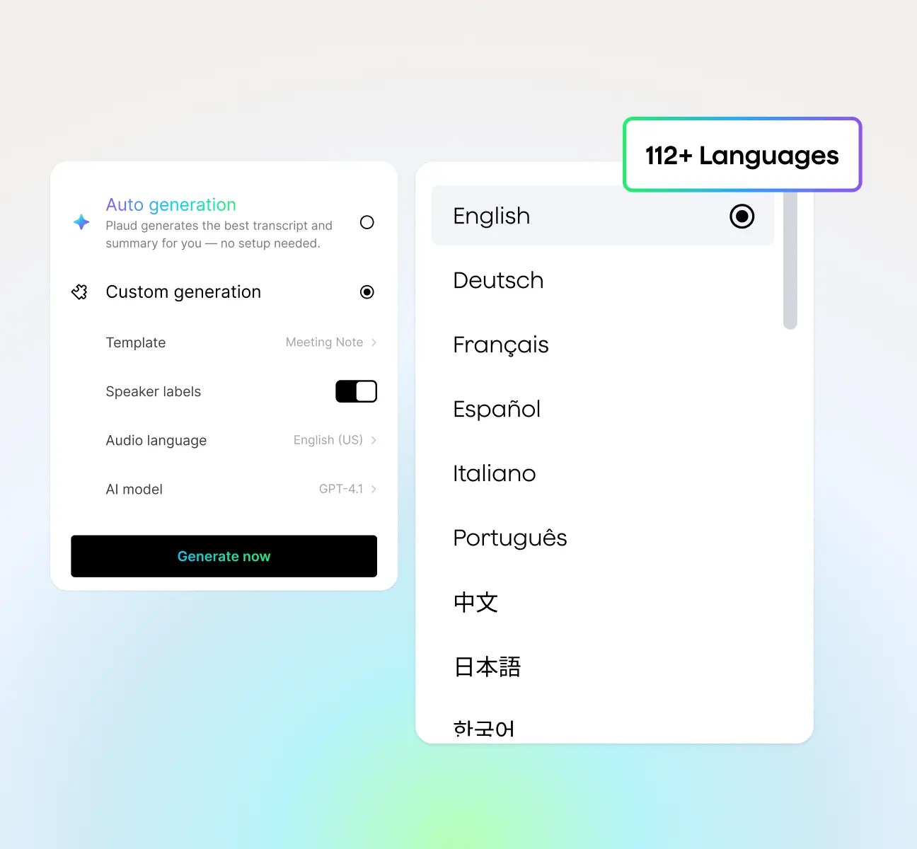 Industry-leading accuracy in any language