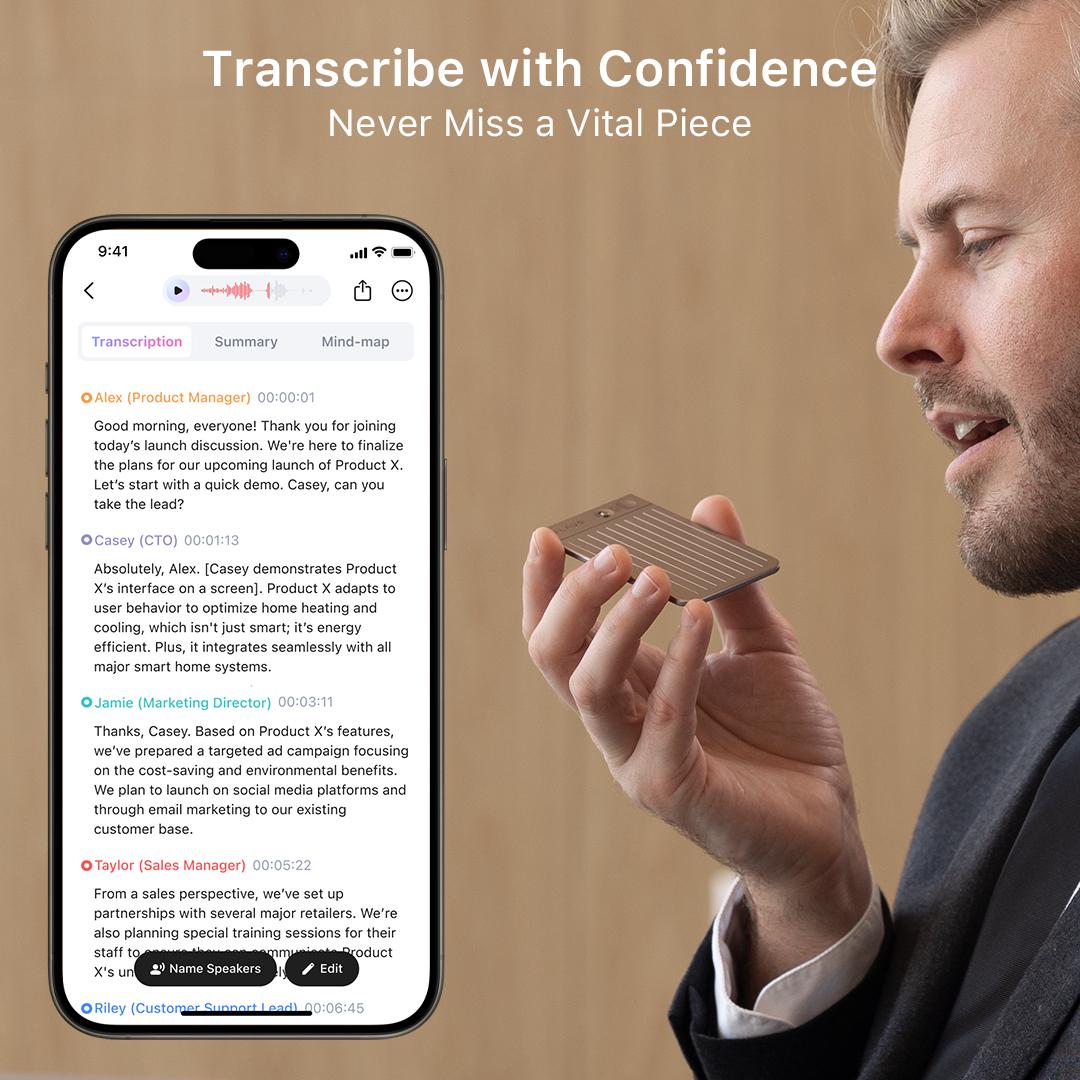Save 10% on PLAUD NOTE | AI Voice Recorder (Black Magnetic Case Included)