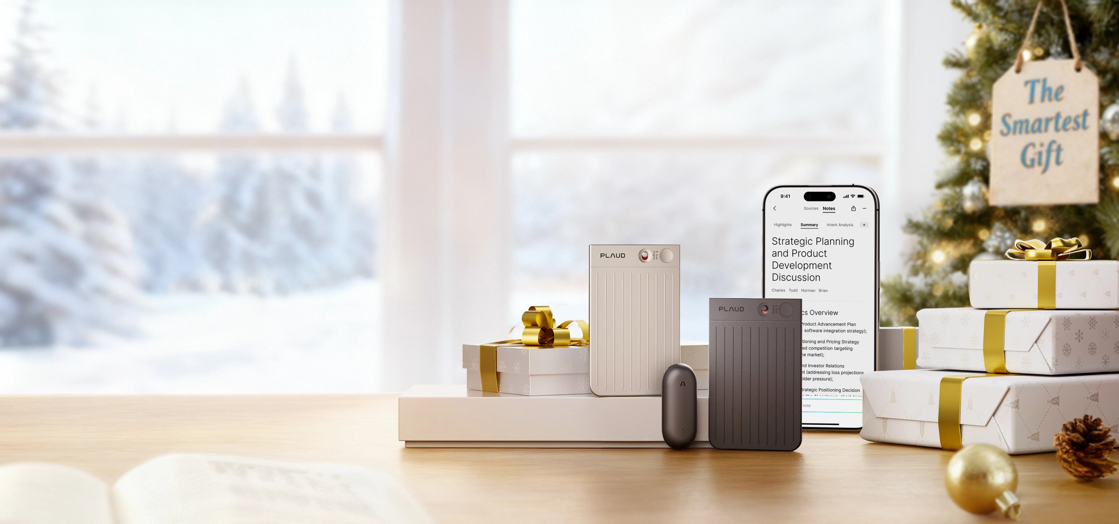 <style>
    .banner-xmas .line1, .banner-xmas .line3 {
        font-weight: 400;
        font-size: 26px;
        line-height: 1.3;
        color: #000000;
    }
    .banner-xmas .line2 {
        font-weight: 600;
        font-size: 52px;
        line-height: 1;
        color: #000000;
    }
    .banner-xmas .line2 span {
        font-size: 72px;
        line-height: 1;
        letter-spacing: -0.02em;
        background: linear-gradient(110.16deg, #3FF673 -11.92%, #30A4FE 40.51%, #9055ED 92.95%);
        -webkit-background-clip: text;
        -webkit-text-fill-color: transparent;
        background-clip: text;
        text-fill-color: transparent;
    }
    @media screen and (max-width: 1600px) {
        .banner-xmas .line1, .banner-xmas .line3 {
            font-size: 26px;
        }
        .banner-xmas .line2 {
            font-size: 64px;
        }
        .banner-xmas .line2 span {
            font-size: 92px;
        }
    }
    @media screen and (max-width: 768px) {
        .banner-xmas .line1, .banner-xmas .line3 {
            font-size: 24px;
        }
        .banner-xmas .line2 {
            font-size: 42px;
        }
        .banner-xmas .line2 span {
            font-size: 64px;
        }
    }
</style>
<div class="banner-xmas">
    <p class="line1">🎄Christmas Sale | Dec 11-17</p>
    <p class="line2">Up to <span>20%</span> OFF</p>
    <p class="line3">Supercharge your  note-taking with Plaud</p>
</div>