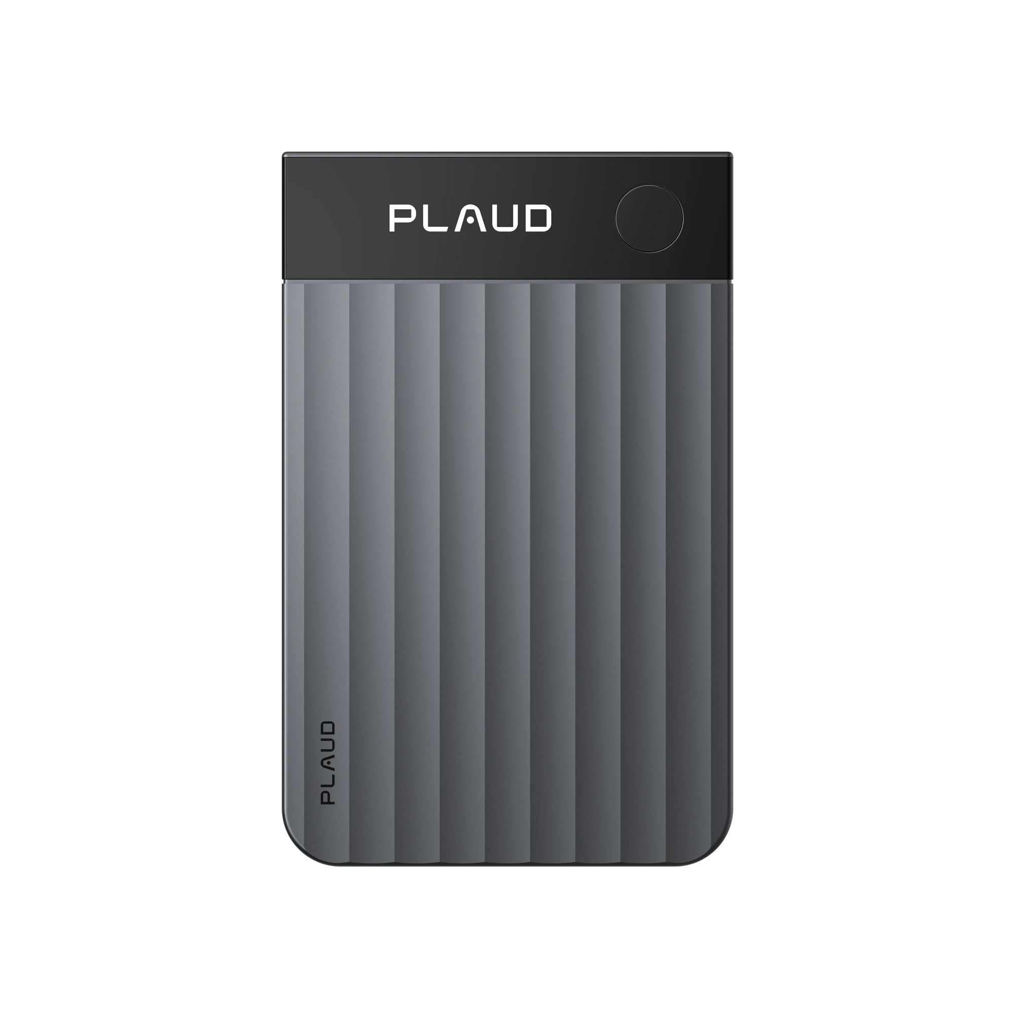 Plaud Note Pro AI voice recorder device in stylish gray for recording meetings, phone calls and transcribing conversations