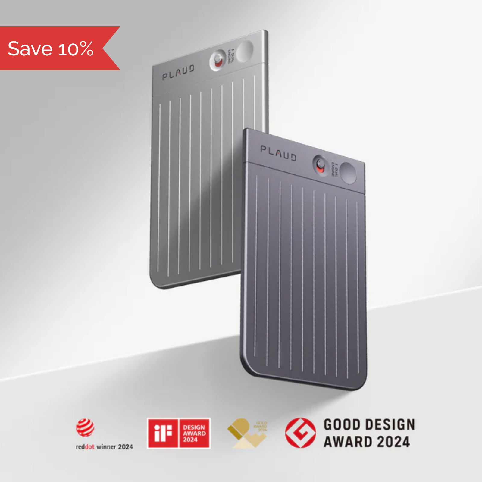 Save 10% on PLAUD NOTE | AI Voice Recorder (Black Magnetic Case Included)