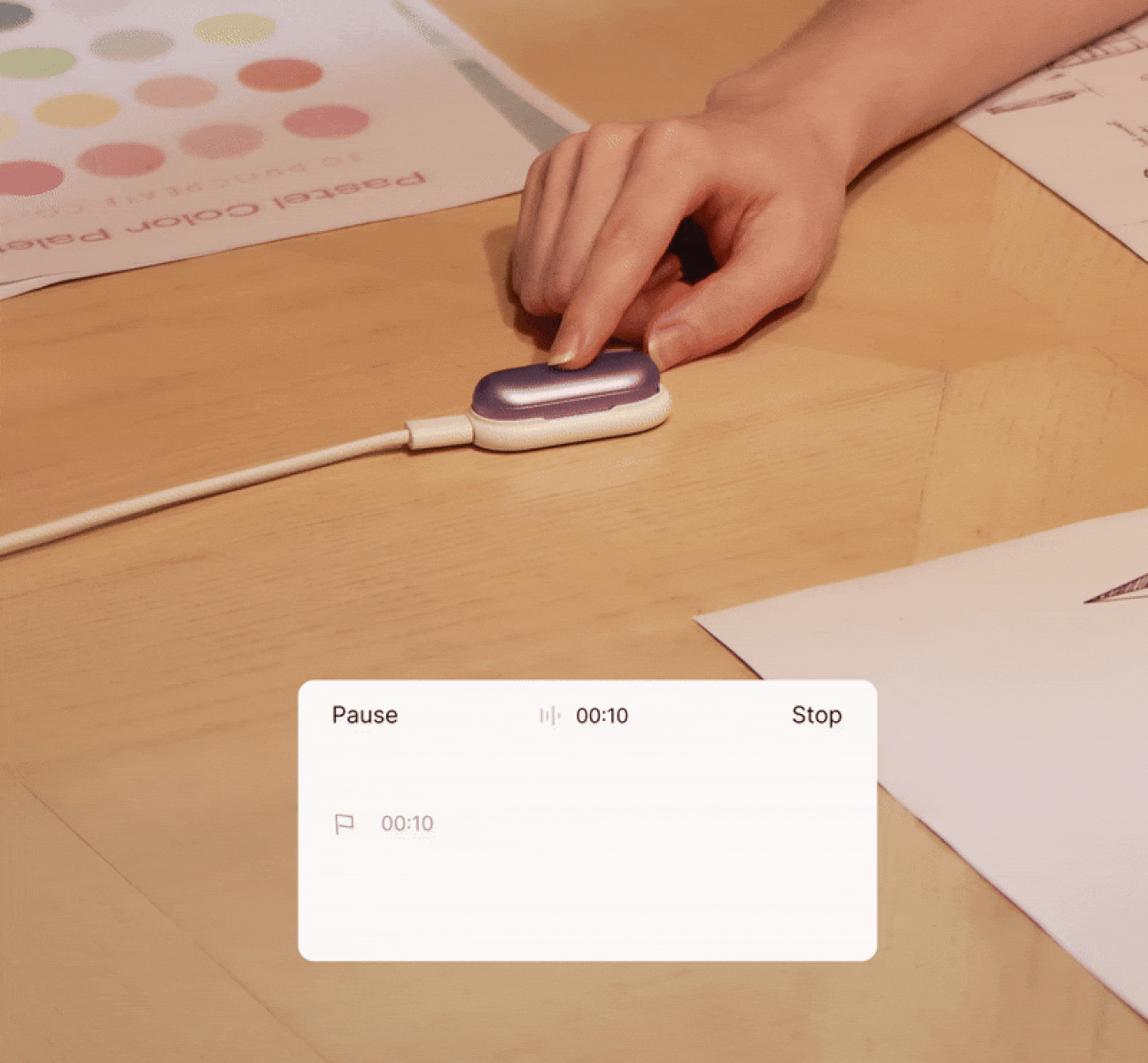 Highlight key moments with a short press