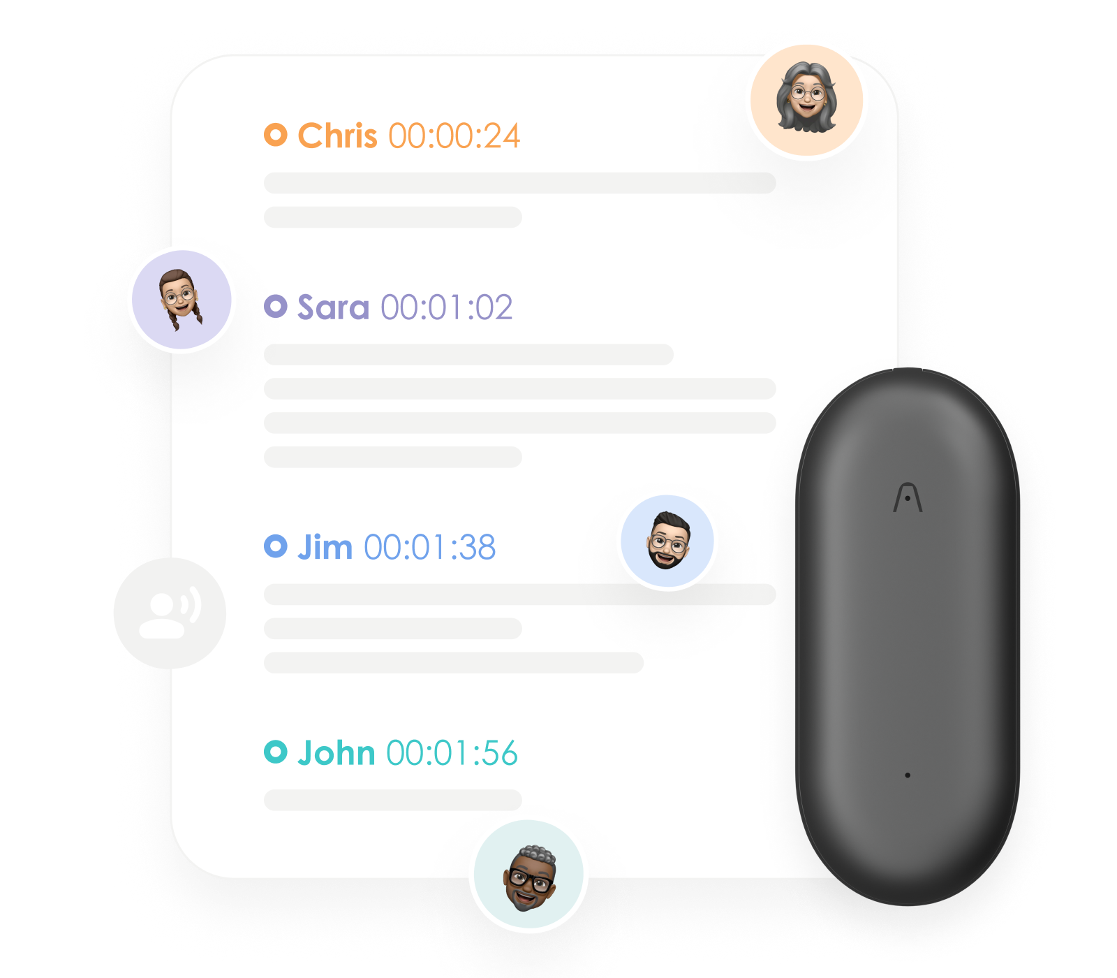 AI Voice Recorder, PLAUD NotePIN Voice Recorder, App Control, Transcribe & Summarize Empowered by ChatGPT, Support 59 Languages, 64GB Memory, Gray 9