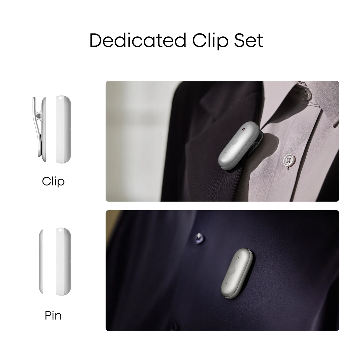 Clip & Magnetic Pin for Plaud NotePin｜Plaud NotePin S