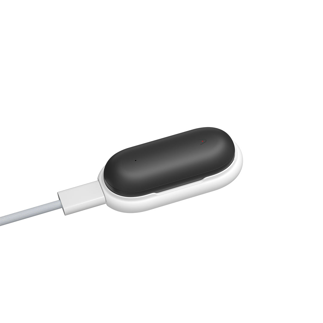 Plaud NotePin: Black wearable AI voice recorder design for hands-free recording and note-taking.