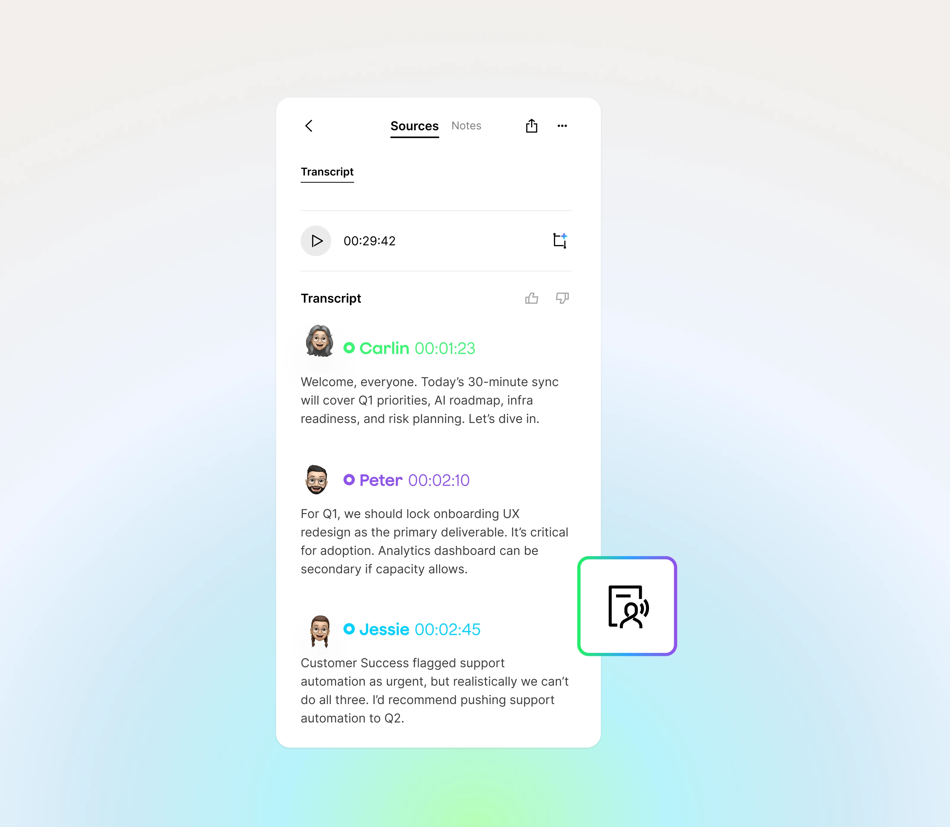 Transcript you can trust on first read