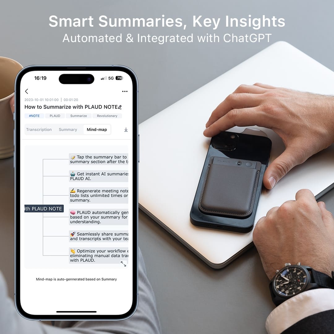 Plaud Note AI voice recorder: smart meeting summaries with ChatGPT integration