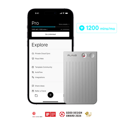 Plaud Note & AI Annual Pro Plan