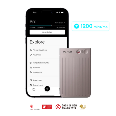 Plaud Note & AI Annual Pro Plan