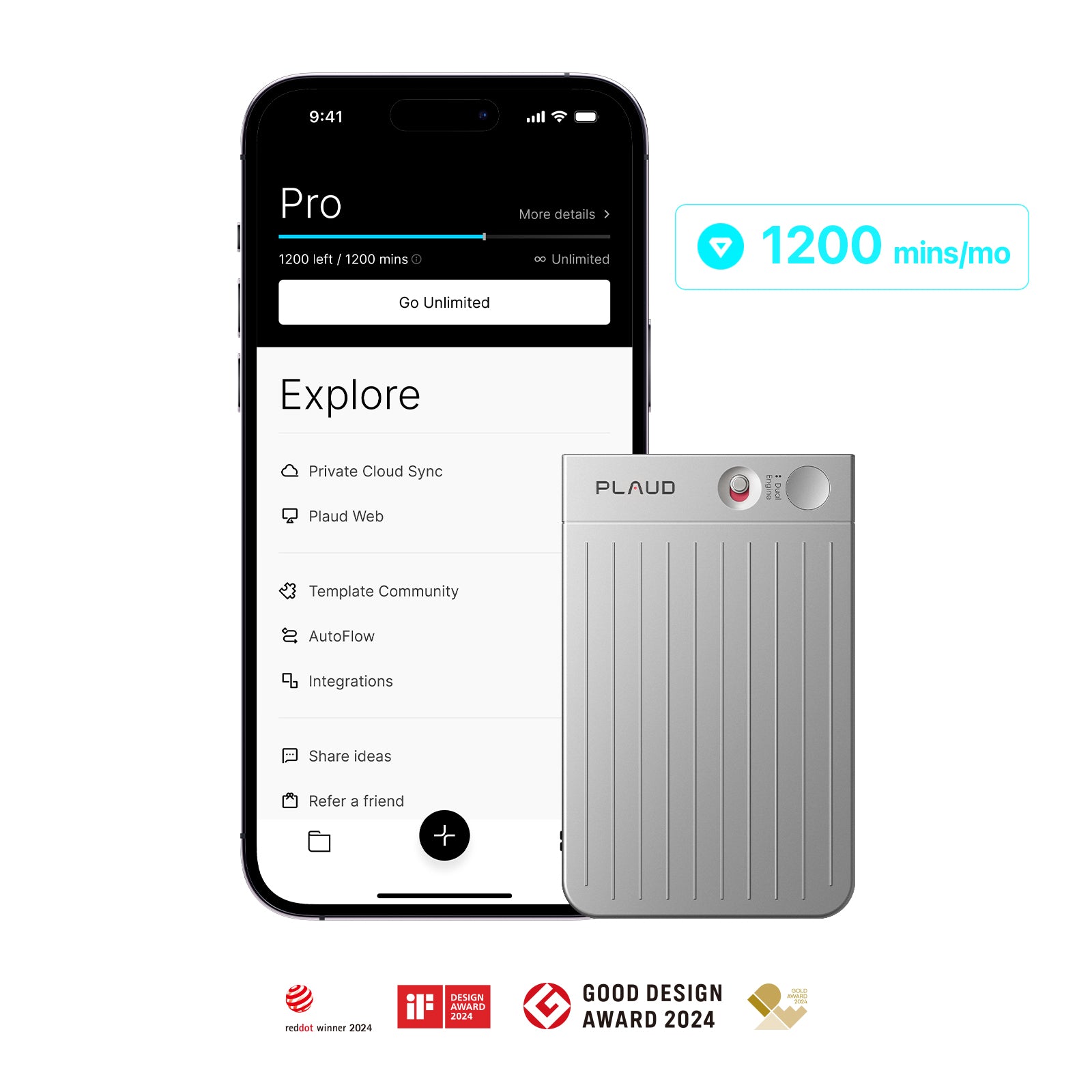 Plaud Note & AI Annual Pro Plan