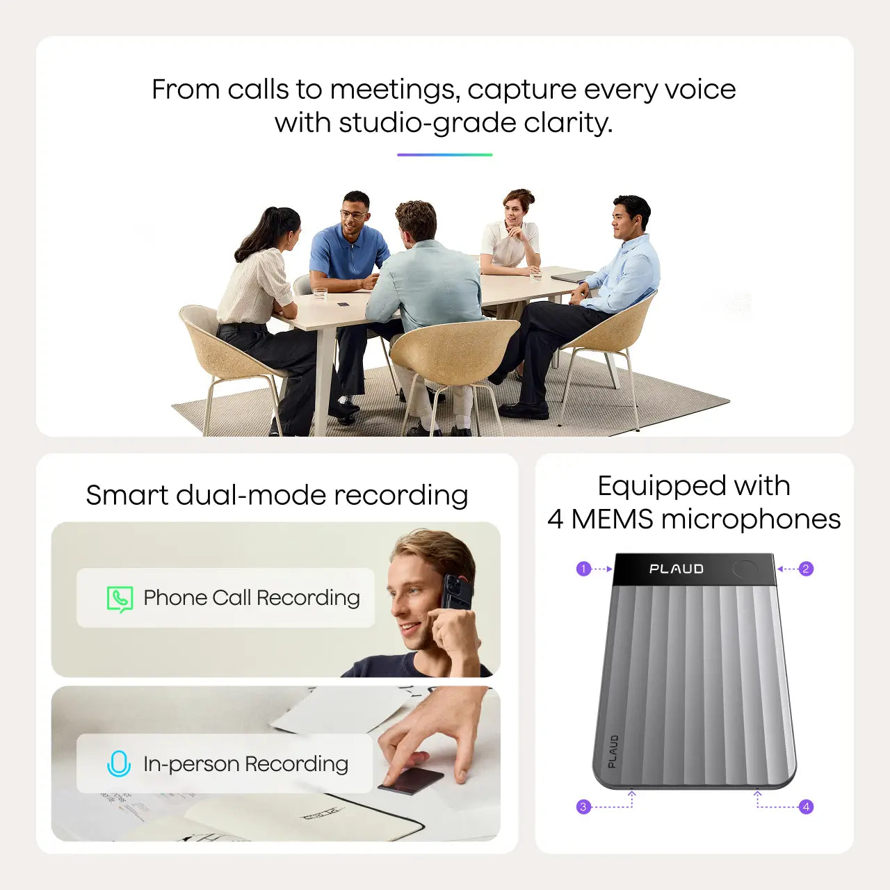 Plaud Note Pro for in-person meetings