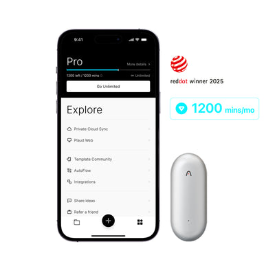 Plaud NotePin & AI Annual Pro Plan