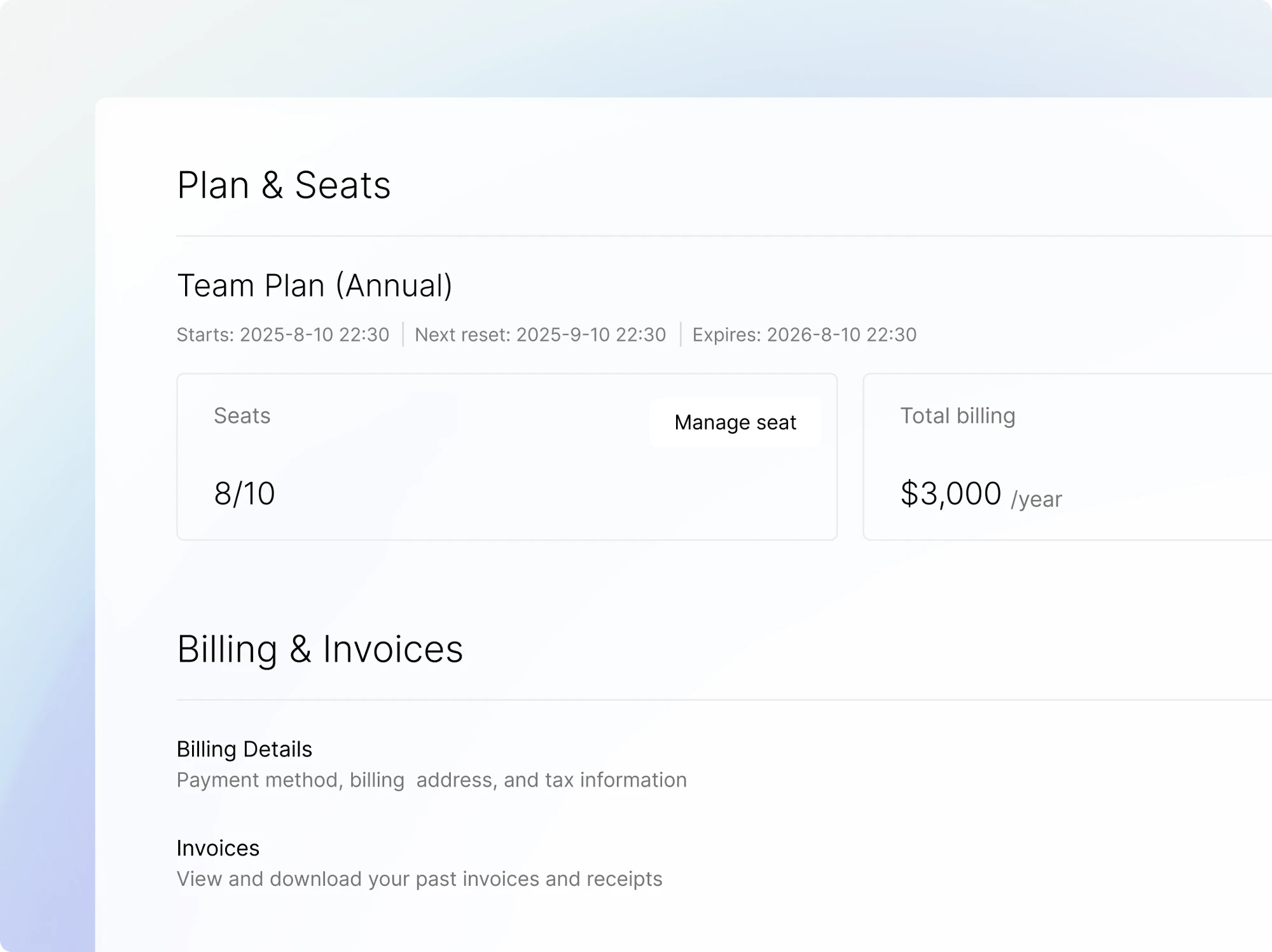 Centralized Billing