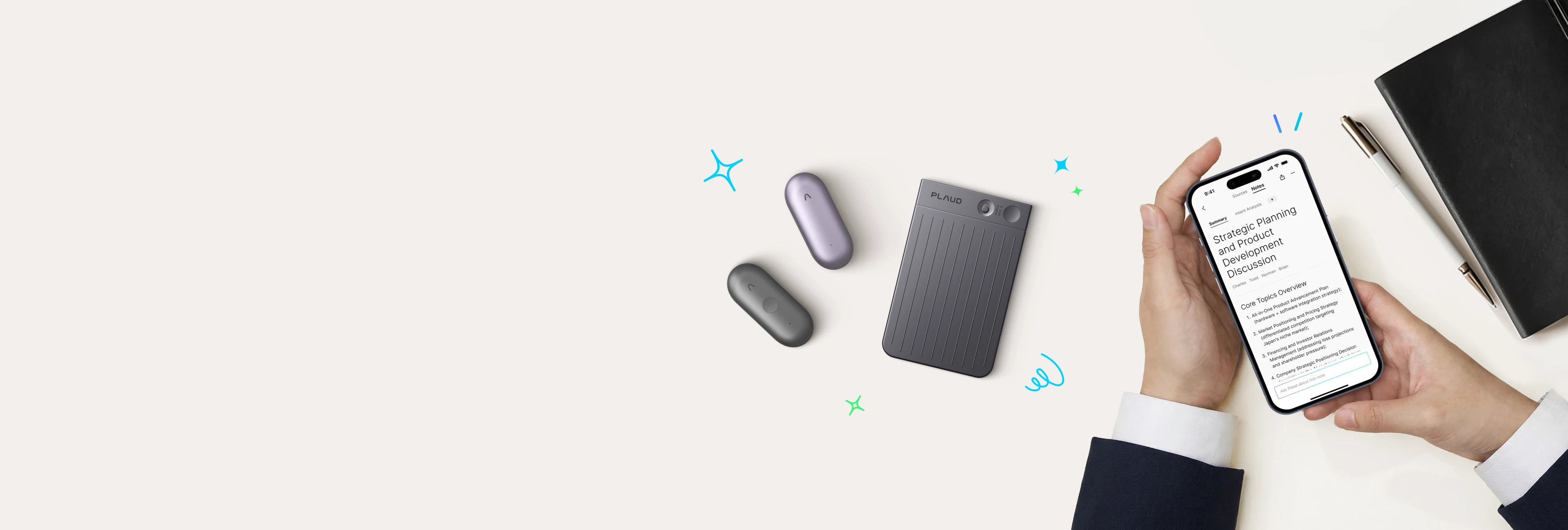 <style>
.banner-xmas .line1, .banner-xmas .line3 {
    font-weight: 400;
    font-size: 22px;
    line-height: 1.3;
    color: #000000;
}

.banner-xmas .line2 {
    font-weight: 600;
    font-size: 52px;
    line-height: 1;
    color: #000000;
}

/* 让 20% 和 OFF 字号一致，但保持加粗 */
.banner-xmas .line2 span {
    font-size: inherit;
    font-weight: 600;
    line-height: 1;
    letter-spacing: -0.02em;
    background: none;
    -webkit-background-clip: initial;
    -webkit-text-fill-color: initial;
    background-clip: initial;
    text-fill-color: initial;
    color: #000000;
}

@media screen and (max-width: 1600px) {
    .banner-xmas .line1, .banner-xmas .line3 {
        font-size: 22px;
    }
    .banner-xmas .line2 {
        font-size: 64px;
    }
}

@media screen and (max-width: 768px) {
    .banner-xmas .line1, .banner-xmas .line3 {
        font-size: 22px;
        color: #000000;
    }
    .banner-xmas .line2 {
        font-size: 42px;
        color: #000000;
    }
    .banner-xmas .line2 span {
        color: #000000;
        -webkit-text-fill-color: #000000;
    }
}
</style>

<div class="banner-xmas">
    <p class="line1">Work Smarter Week｜Apr 22–28</p>
    <p class="line2">Up to <span>20%</span> OFF</p>
    <p class="line3">Capture every word with Plaud</p>
</div>